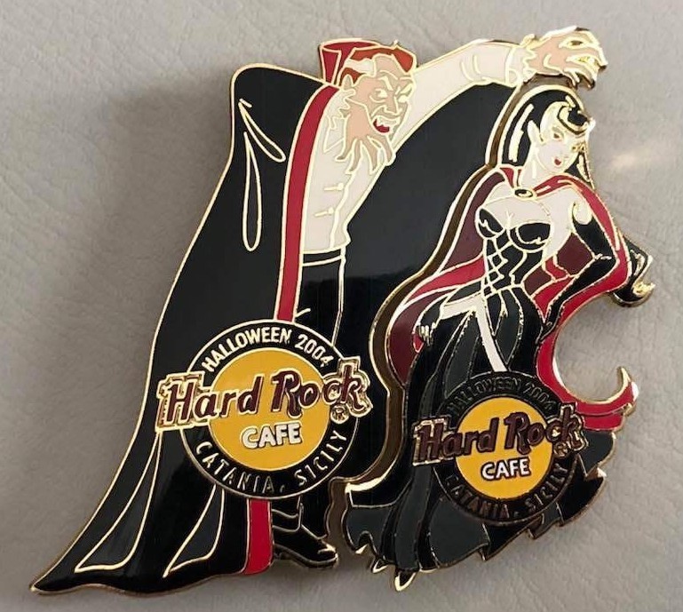 Hard Rock Cafe CATANIA SICILY, ITALY Halloween Puzzle Set of 2