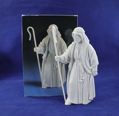 Avon Nativity Collectibles  SHEPHARD White Porcelain Figurine Christmas Vintage 