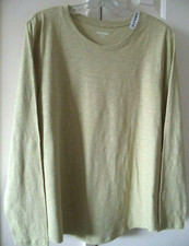 Old Navy Celery Green Muted Sage Cotton Slub Long Sleeve T-shirt 2XL 2X 3XL 3X