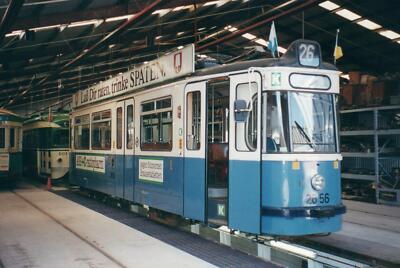 Original Real Photo Gondrellplatz Munich Tram taken Loftus Sydney Tramway Museum