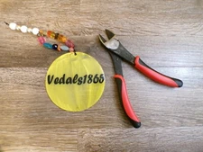 IIT 6" Wire Cutters, Spring-loaded Side Cutters Dikes Red and Black Grips