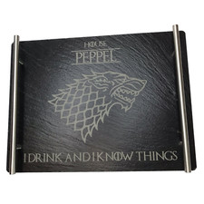 Game of Thrones GoT House I Drink and I know Things House Crest Slate Board