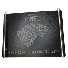 Game of Thrones GoT House I Drink and I know Things House Crest Slate Board