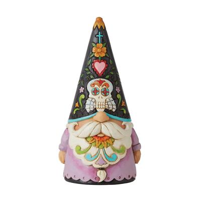 #ad Jim Shore Halloween #x27;Deadicated#x27; Day of the Dead Gnome 6010673 $35.00
