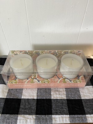 Opal House Candle Gift Set Vanilla Orchid, Ginger, Champagne Bubble 5oz each NWT