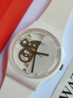 SWATCH+GENT BIOCERAMIC+SO31W101 TIME LINE WHITE+NEU/NEW