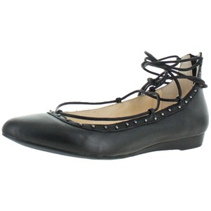 Jessica-Simpson-Womens-Libra-Black-Ballet-Flats-Shoes-7-Medium-B-M-BHFO-3925