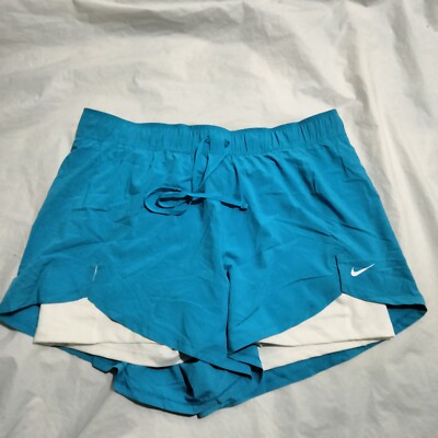 Nike Flex Essential 2-in-1 Women's Training Shorts Blue DA0453-446 Size XL NWT