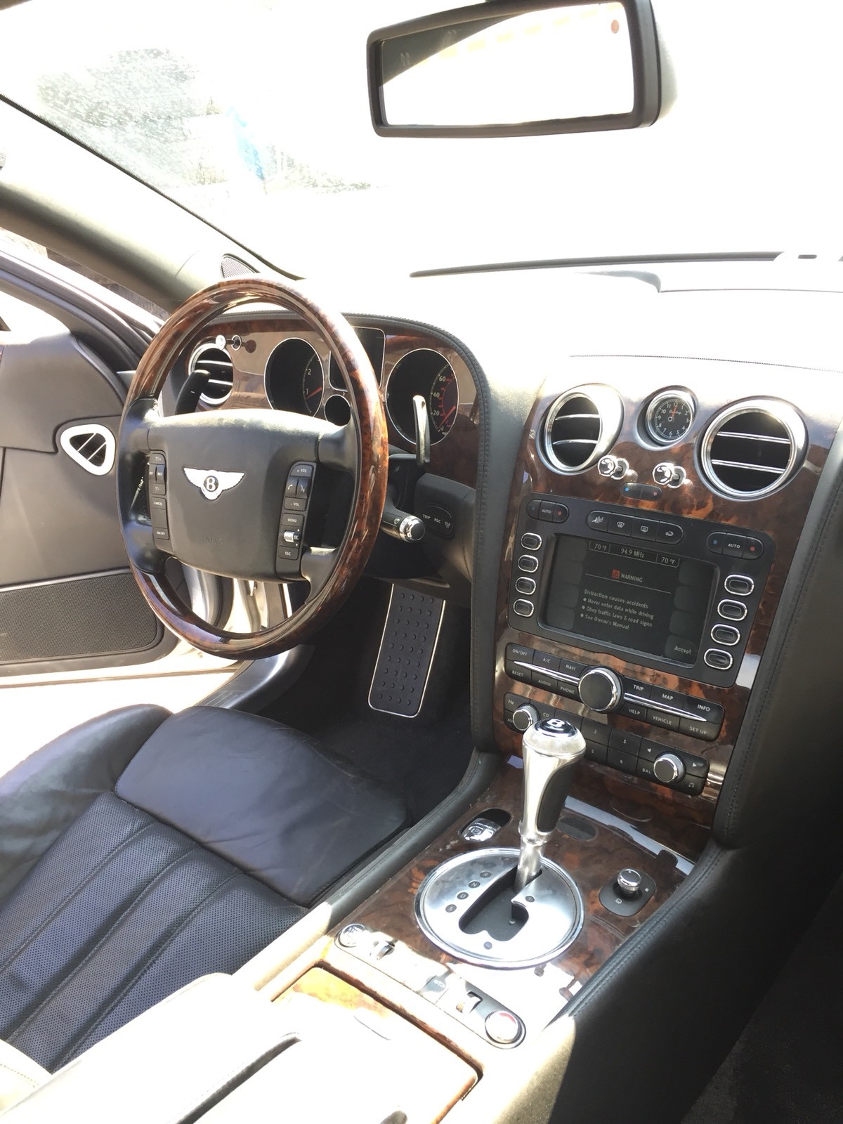 2006 Bentley Continental Flying Spur Speedometer Dash Wood Trim Bezel 3W0857059