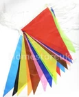 Bunting Banner Multicolour Pennant Banner Indoor Outdoor Activities 10m 20 Flags