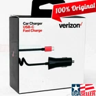 Verizon Fast Car Charger USB-C for Galaxy S26/S25/S24/S23/S22/S21/S20 Ultra Plus
