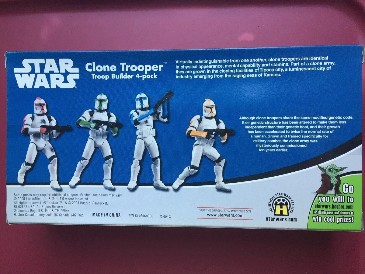 Star Wars Clone Trooper Builder 4 pack Colored Limited