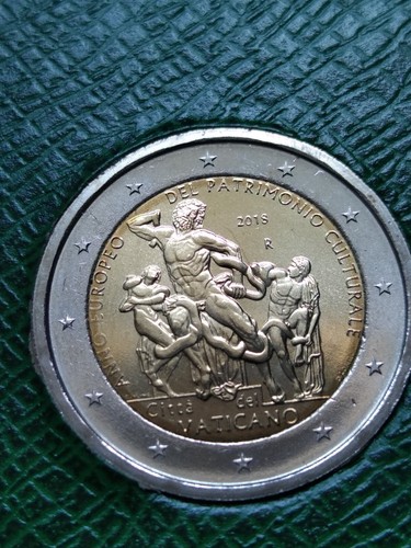 BLISTER 2 EURO VATICAN 2018 ANNEE EUROPEENNE PATRIMOINE CULTUREL COMMEMORATIVE