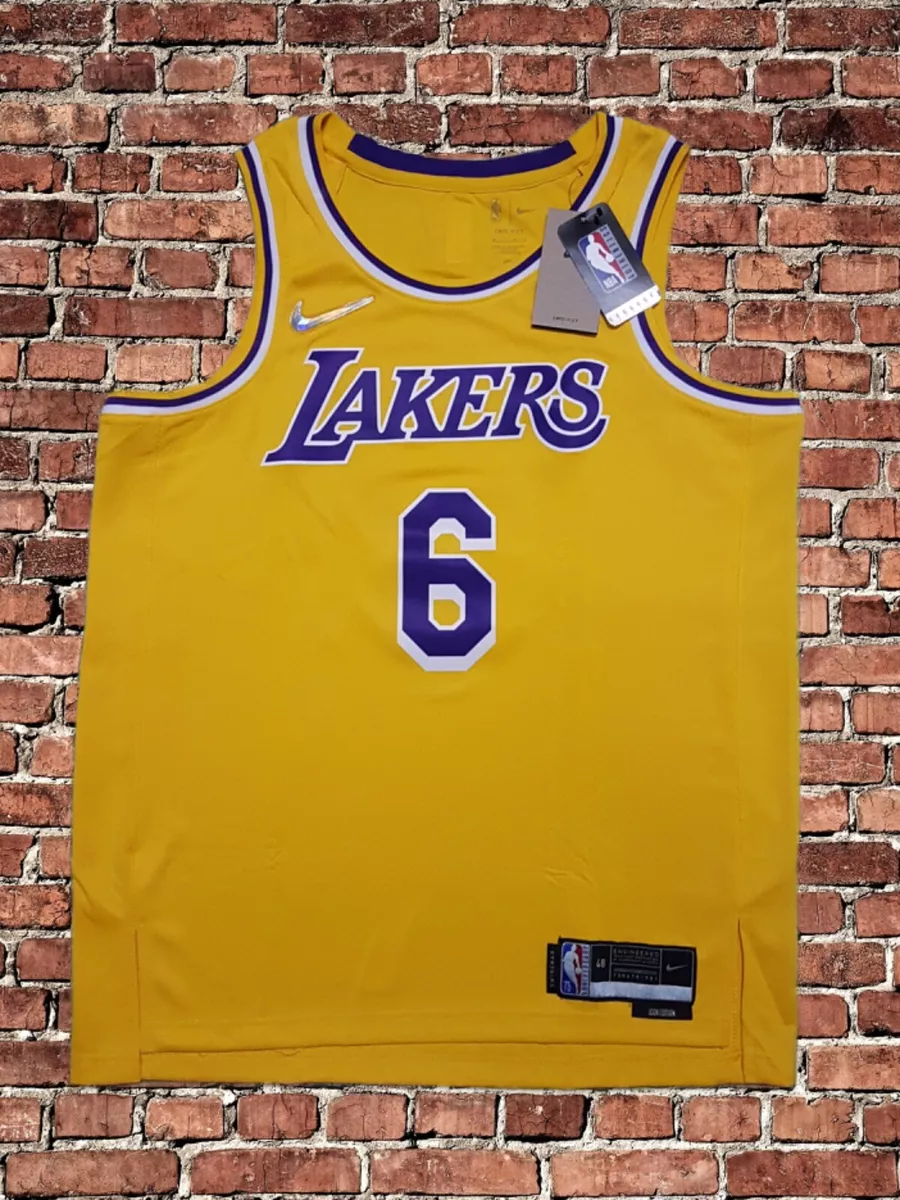Nike Los Angeles Lakers Lebron James Icon Edition 75th Swingman Jersey Size L 48