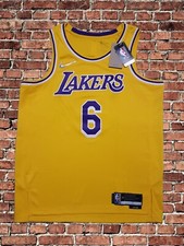 Nike Los Angeles Lakers Lebron James Icon Edition 75th Swingman Jersey Size L 48