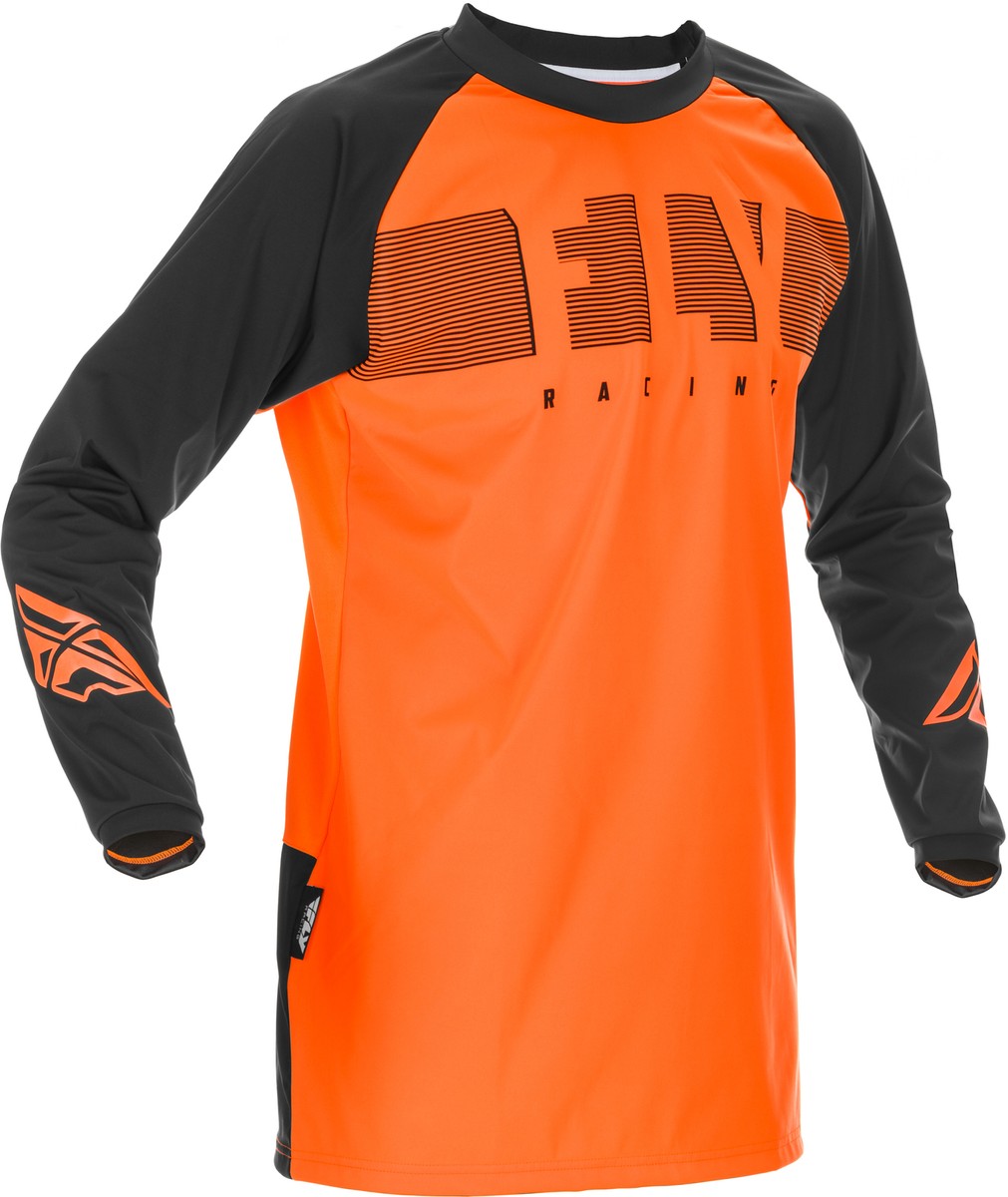 FLY RACING WINDPROOF JERSEY, ORANGE/BLACK, 2X 370-80172X | eBay