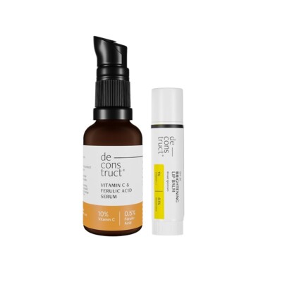 Deconstruct Radiant Lips&Skin Set - Spf Lip Balm 4G + Vitamin C Face Serum  30Ml