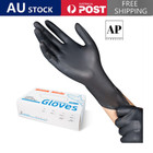 100PCS Black Disposable Nitrile Gloves Latex and Powder Free Medical Industrial