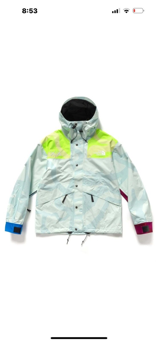 Kaws X The North Face Retro 1986 Mountain Jacket - Ice Blue Kaws X The North Face Retro 1986 Mountain Jacket - Ice Blue