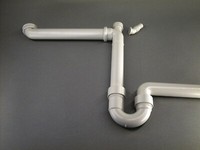 Sifon Siphon Ablaufventil Ablaufgarnitur Waschbecken KüChe SpüLe Abfluss 50Mm