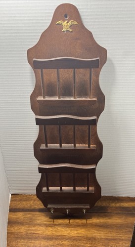 Vintage Eagle Wooden Letters/Bills/Misc/Key Holder Mail Organizer Wall Mount - 第 2/17 張圖片