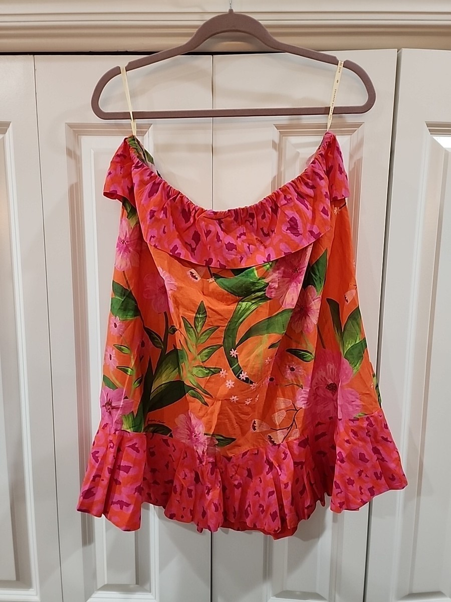New FARM RIO Romantic Garden Leopard Pop Print Cover Up Dress Size XL | eBay