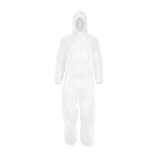 Timco General Purpose Coverall PPE Dust Suit Workwear Protection White - M-XXXL