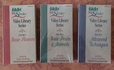 3 PLAID FOLKART DONNA DEWBERRY ONESTROKE VIDEO VHS ACRYLIC TECHNIQUE SEALED 2000