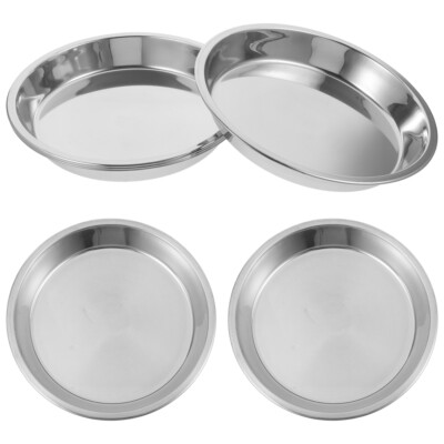  4 Pcs Katzennapf Aus Edelstahl Multifunktions-Kätzchennapf Futternapf Für