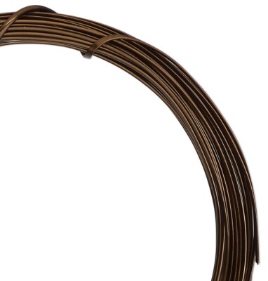 Anti-Tarnish Vintage Bronze 18 Gauge HALF Round Wrapping Wire 7 Yards
