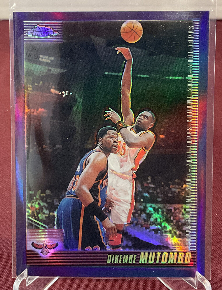 2000-01 Topps Chrome Dikembe Mutombo #64 Refractor Atlanta Hawks NM-MT
