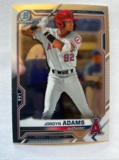 2021 Bowman Chrome Draft JORDYN ADAMS Los Angeles ANGELS #BDC-32