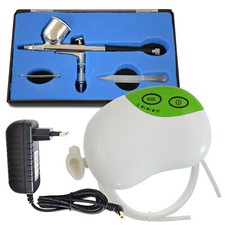 AIRBRUSH KIT COMPRESSOR AIRBRUSH GUN UNIVERSAL MODEL MAKING NAIL DESIGN TATTOO