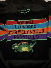 VTG Teenage Mutant Ninja Turles Kids Sweater 1990 - Hot Cashews-YOUTH - TMNT