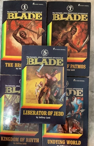 Blade 1, 5, 7, 8, 9 By Jeffery Lord 1973/74 PB Books 1st Printing