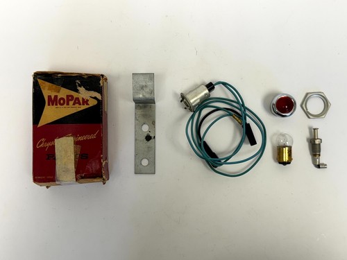 1960 Plymouth Valiant Park Brake Signal Light Lens & Bezel Package 2076582 NOS - Picture 3 of 7