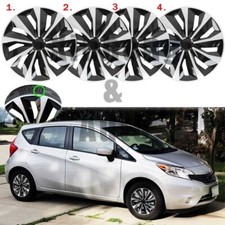 15" Wheel Cover Full Hub Cap fit R15 Tire &Steel Rim For Nissan Versa Note 14-19