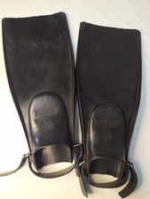 Vintage USSR Diving Fins "Turist" Kiev Krasnyi Rezinshchik Soviet Rubber Flipper