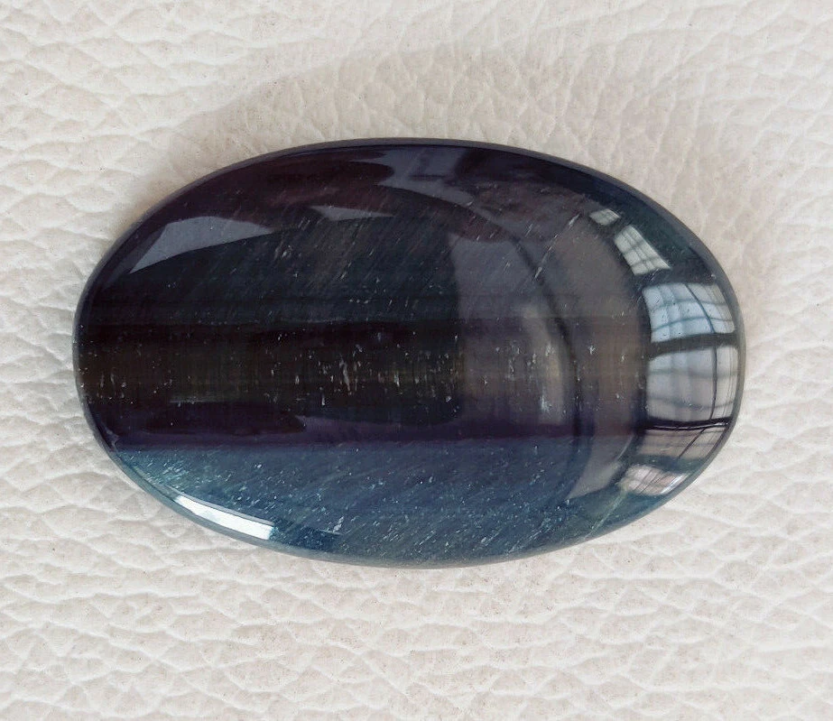 Natural Multi Tiger Eye Cabochon Gemstones For Jewelry,48 Ct,Oval,40 X 26 X 6 MM - Image 3 of 4
