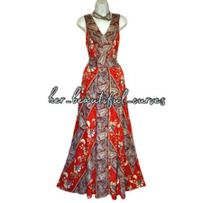 MONSOON PAISLEY & FLORAL PRINT JERSEY MAXI OCCASION PARTY DRESS SIZE 16