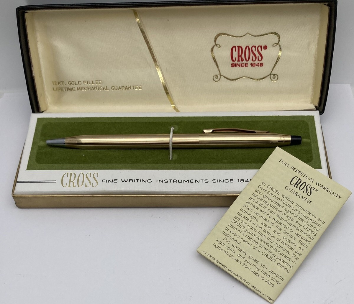 Vintage Cross 12kt Gold Filled Ball Point Pen USA Made | eBay