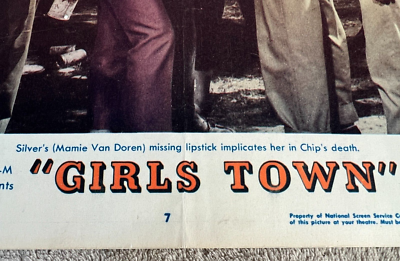 Vintage 1959 Movie Poster 14” x 11” -- 