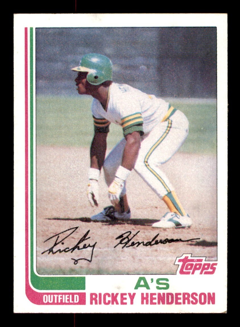 1982 Topps Baseball #610 Rickey Henderson EX *d3