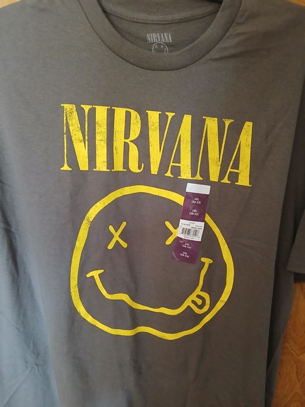 Nirvana Band Cotton T Shirt 2XL NEW