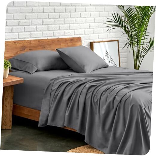 Sheet Set - College Dorm Size - Luxury 1800 Ultra-Soft Twin XL 04 - Grey