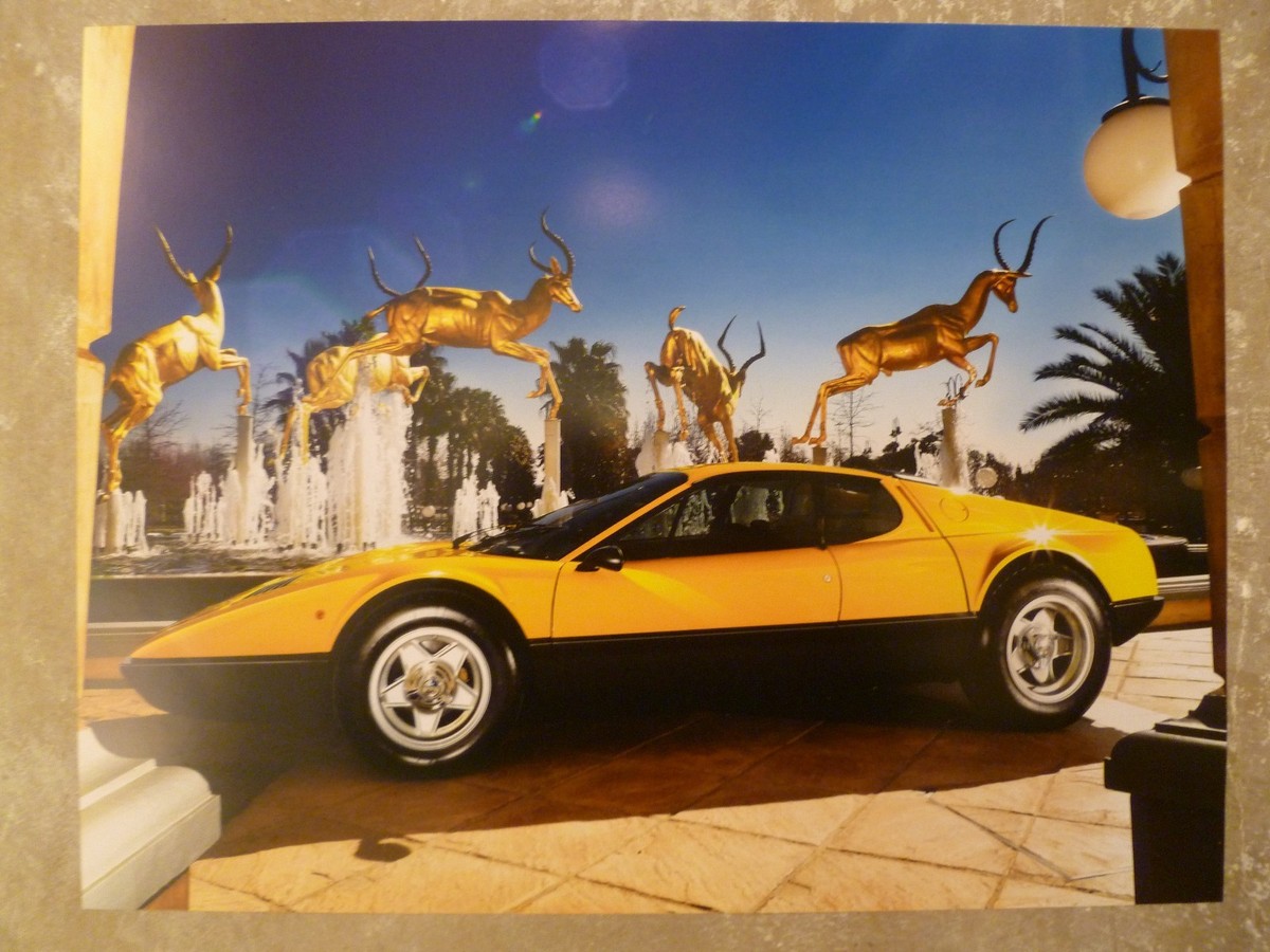1973 Ferrari 365 GT4 BB Print, Picture, Poster, RARE