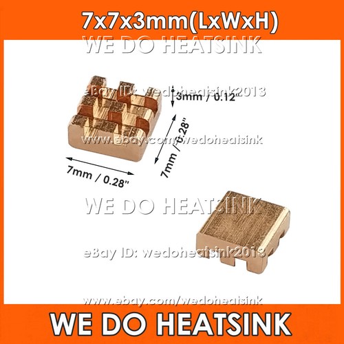 5/10pcs DIY Useful 100% Pure Copper Heatsink Without or With Thermal Tape - Afbeelding 25 van 180