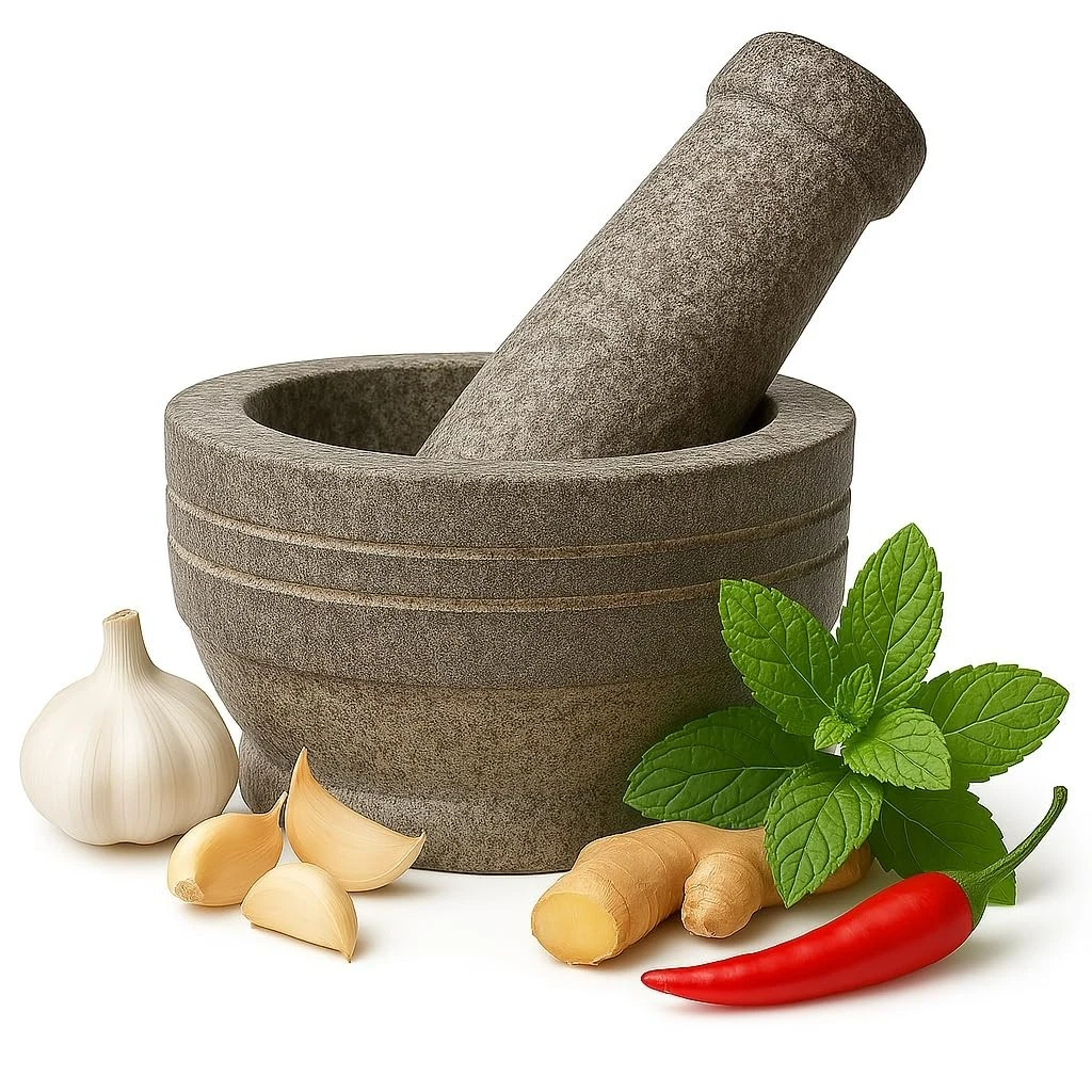 Home Kitchen Aplliances Natural Traditional Grinder Stone Mortar And Pestle Set
Opens in a new windo