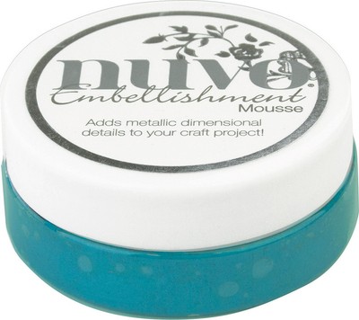 Nuvo Embellishment Mousse-Pacific Teal NEM-822