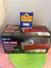 Chicago Electric Power Tools Dual Drum Rotary Rock Tumbler Two 3lb Capacity